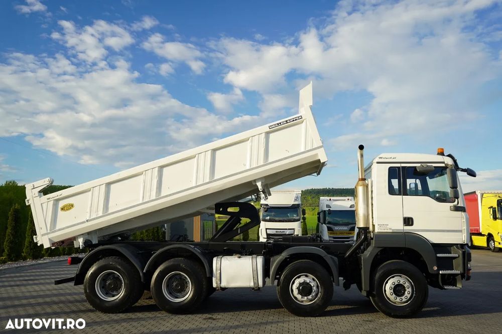 MAN TGA 35.480 / 8x6 / BASCULATOR CU 2 LATE / HYDRODOLT / MEILLER KIPPER / MANUAL / CAMERĂ - 7