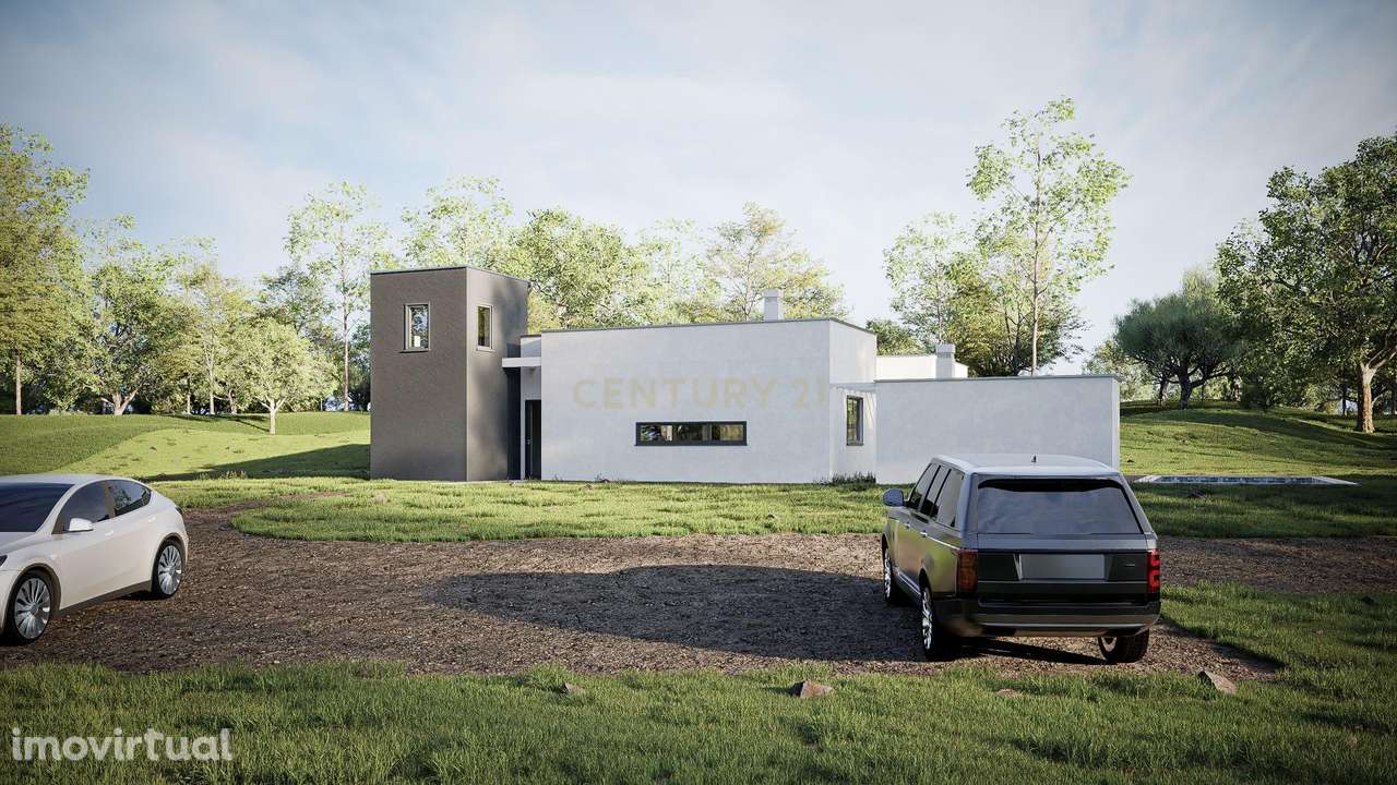 Terreno com Projeto Aprovado para Moradia Moderna - Santo Estêvão, Tav - Grande imagem: 2/23