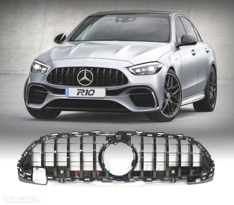 GRELHA FRONTAL DESPORTIVA MERCEDES W206 21- LOOK GT PRETO - 1