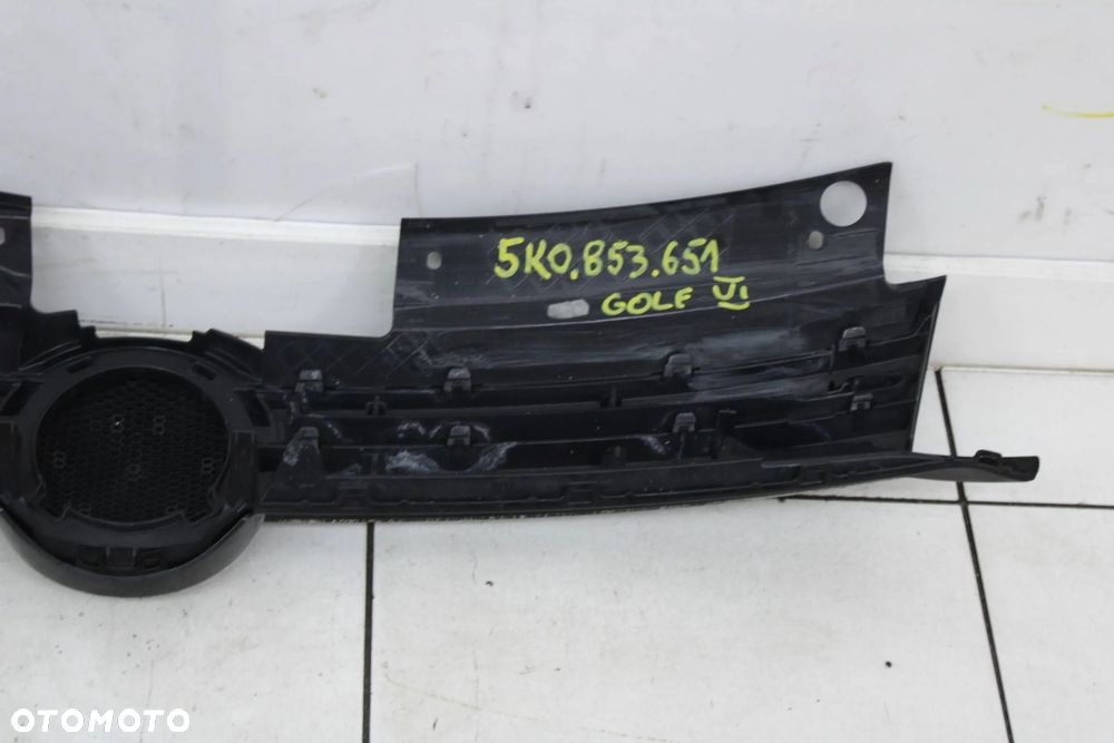 GRILL ATRAPA CHŁODNICY VW GOLF VI HB 2008R- 5K0853651 - 6