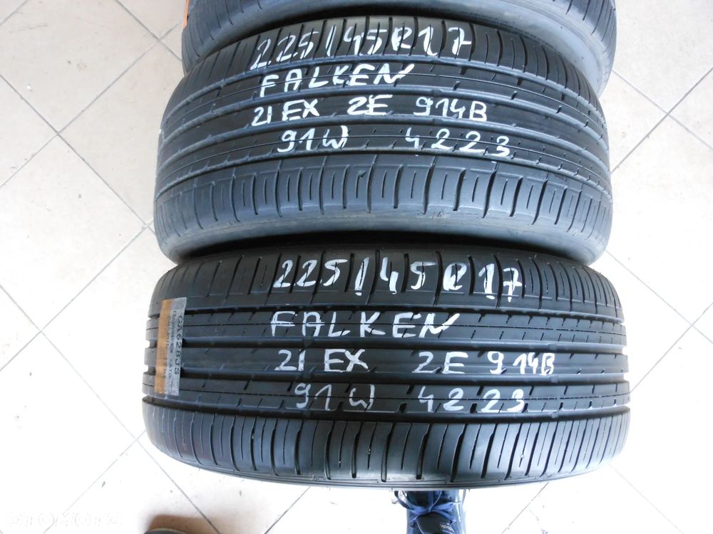 Opony 225/45r17 falken ziex ze914b ecorun 6,5mm lato komplet - 2