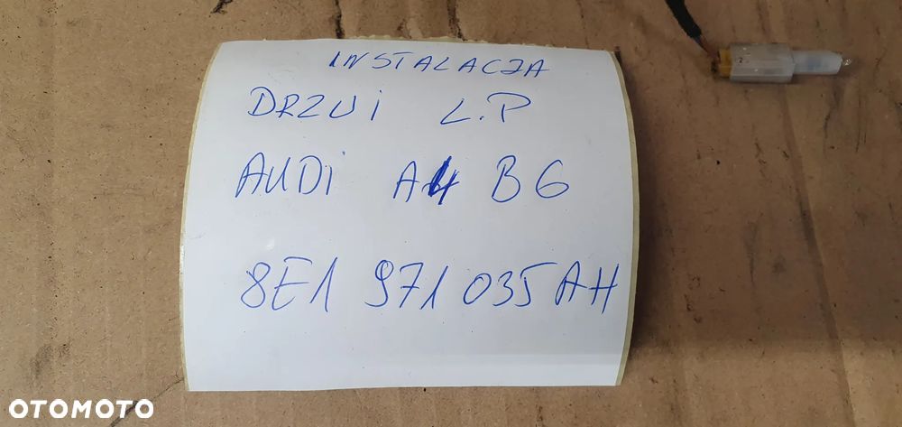 Wiązka instalacja drzwi lewy przód Audi A4 B6 8E1971035AH - 8