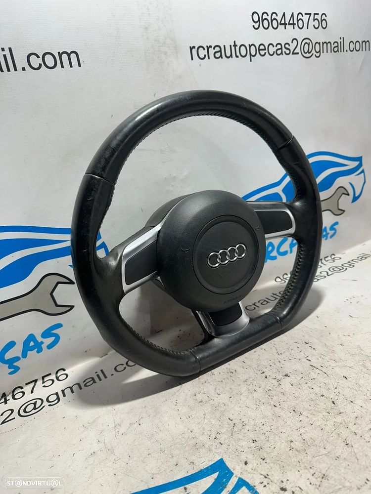 .Volante Pele Flat Bottom Audi TT 8J 2006 - 2014 - 4