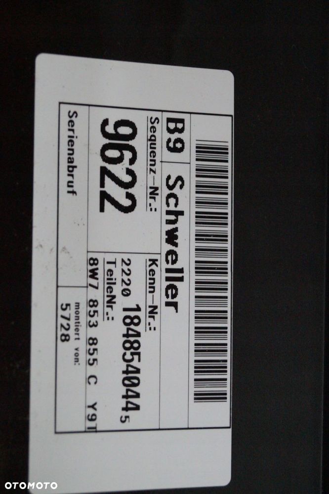 audi s5 a5 8w f5 listwa progowa lewa ly9t próg s-line 8w7853855c 8w6 785385 - 9