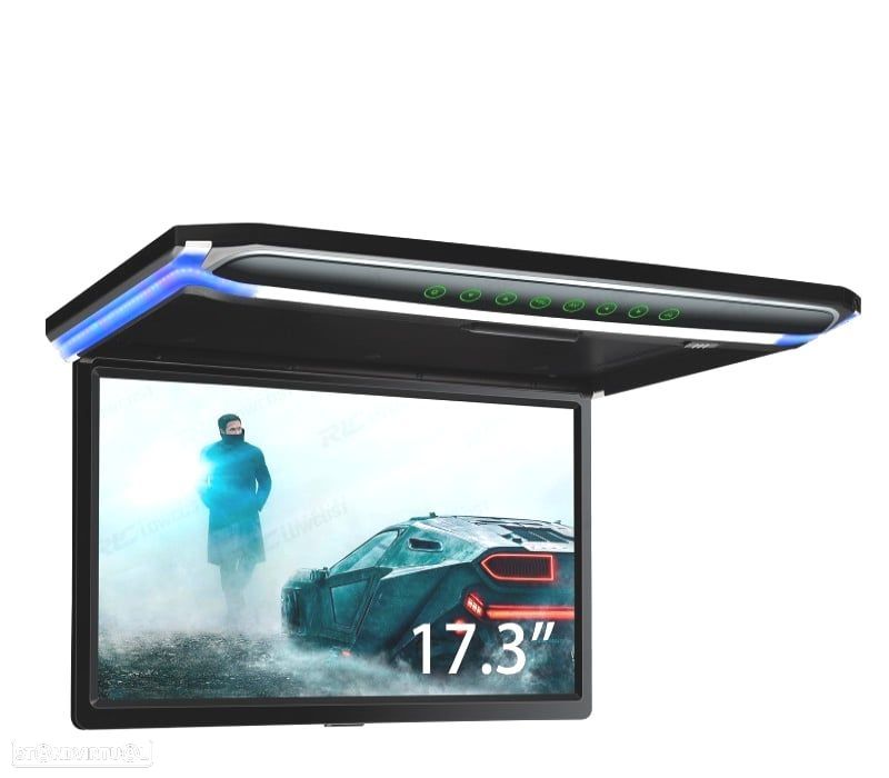 ECRÃ DE TETO DE 17,3" ULTRA FINO COM HDMI LUZ LED 1080P USB E SD - 1