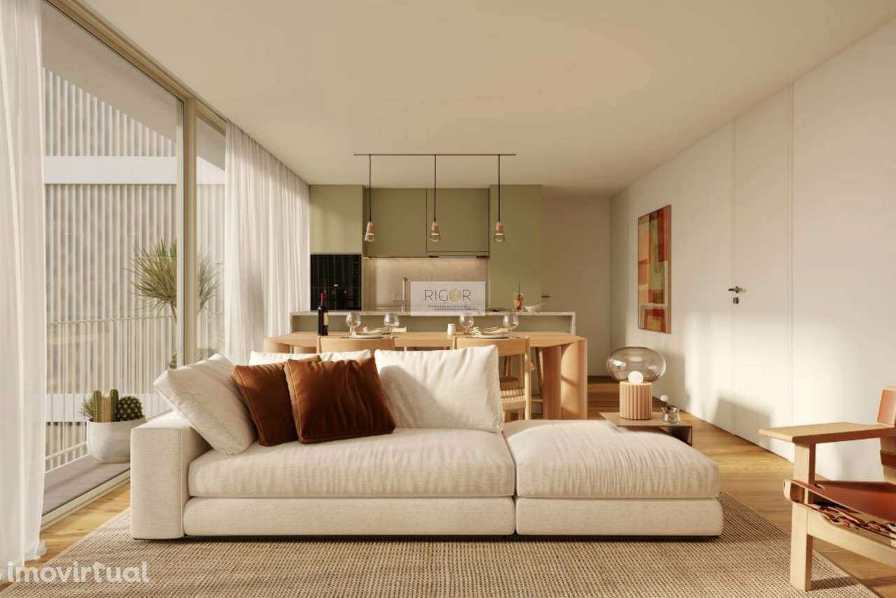 Apartamentos T2 a 500mts da praia de Matosinhos com ginásio e jardim - Grande imagem: 2/11