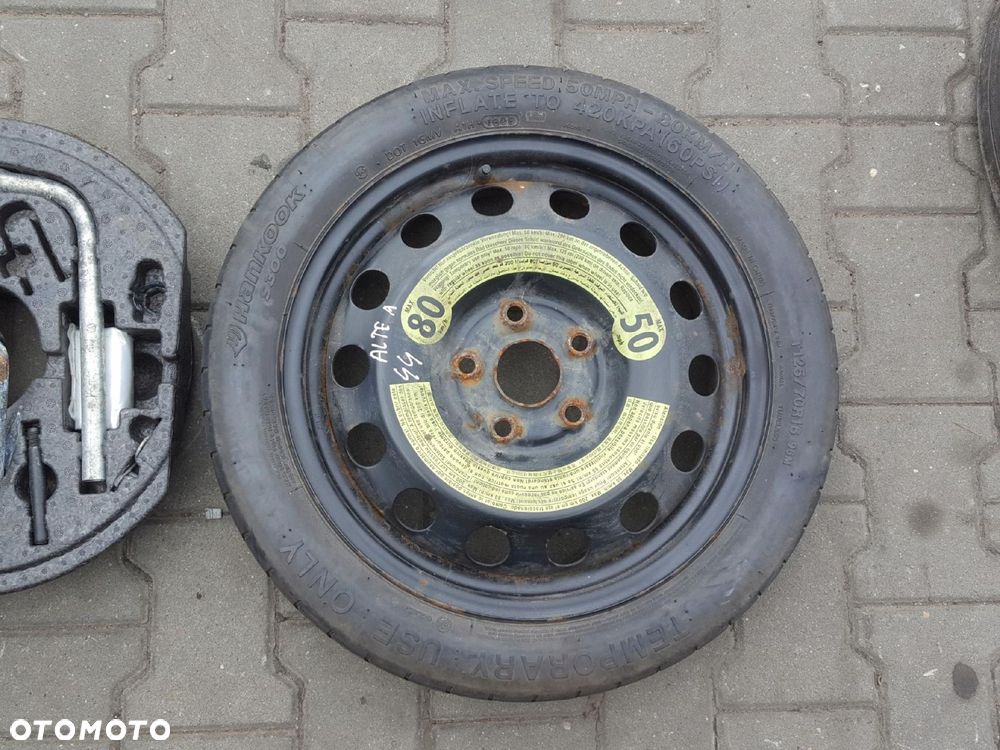 SEAT ALTEA LEON II A3 8P KOŁO DOJAZDOWE 16 5X112 LEWAREK - 3