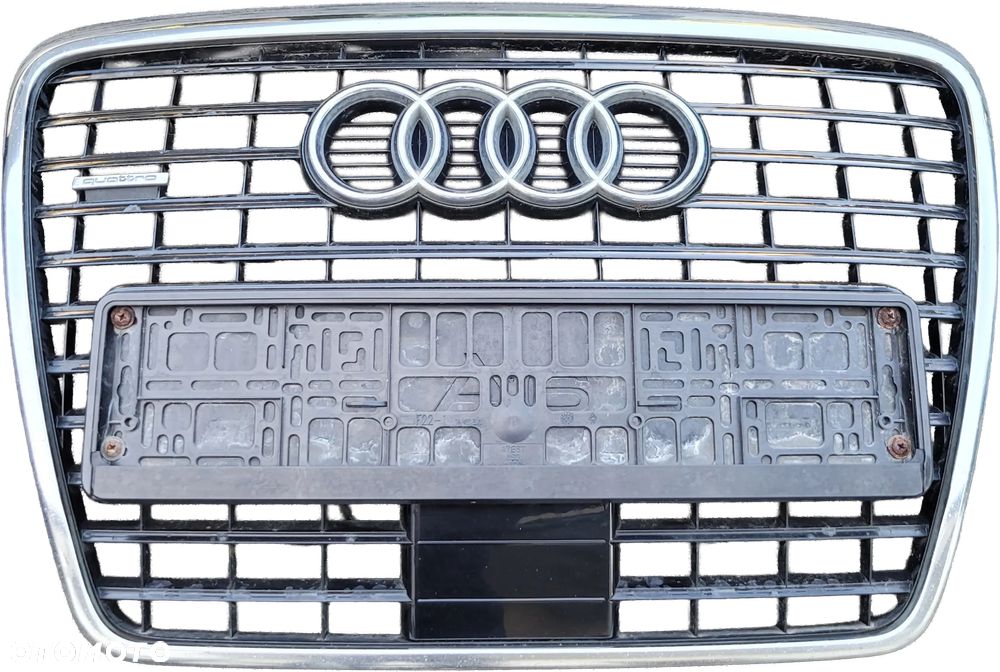 AUDI A6 C6 LIFT GRILL GRIL ATRAPA ZDERZAKA 4F0853651AN RADAR ACC BLACK - 1