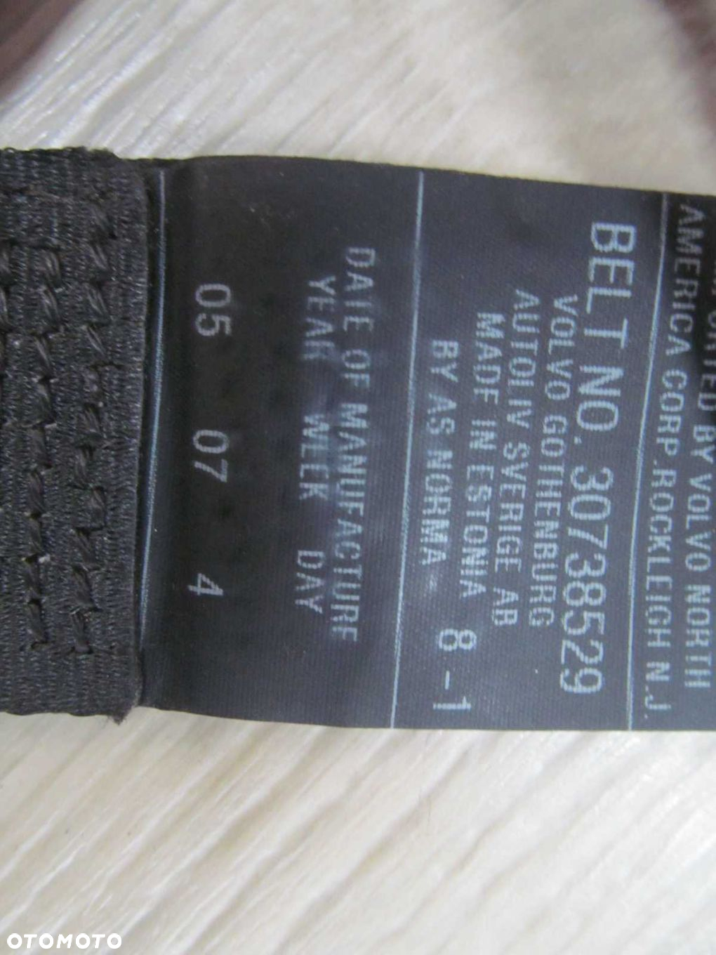 VOLVO S60 LIFT 04-10 PAS BEZPIECZENSTWA TYL LEWY 30738529 - 5