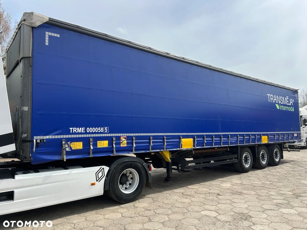 Schmitz Cargobull FIRANKA PODNOSZONY DACH NOWE PLANDEKI / 657 841 KM PRZEBIEGU / BARDZO ŁADNE OPONY / Z PEŁNYM WYPOSAŻENIEM DO ZAŁADUNKU / UCHWYTY PROMOWE / DOSTĘPNE 20 SZTUK KOLORY SREBRNY - NIEBIESKI - CZERWONY !! - 9