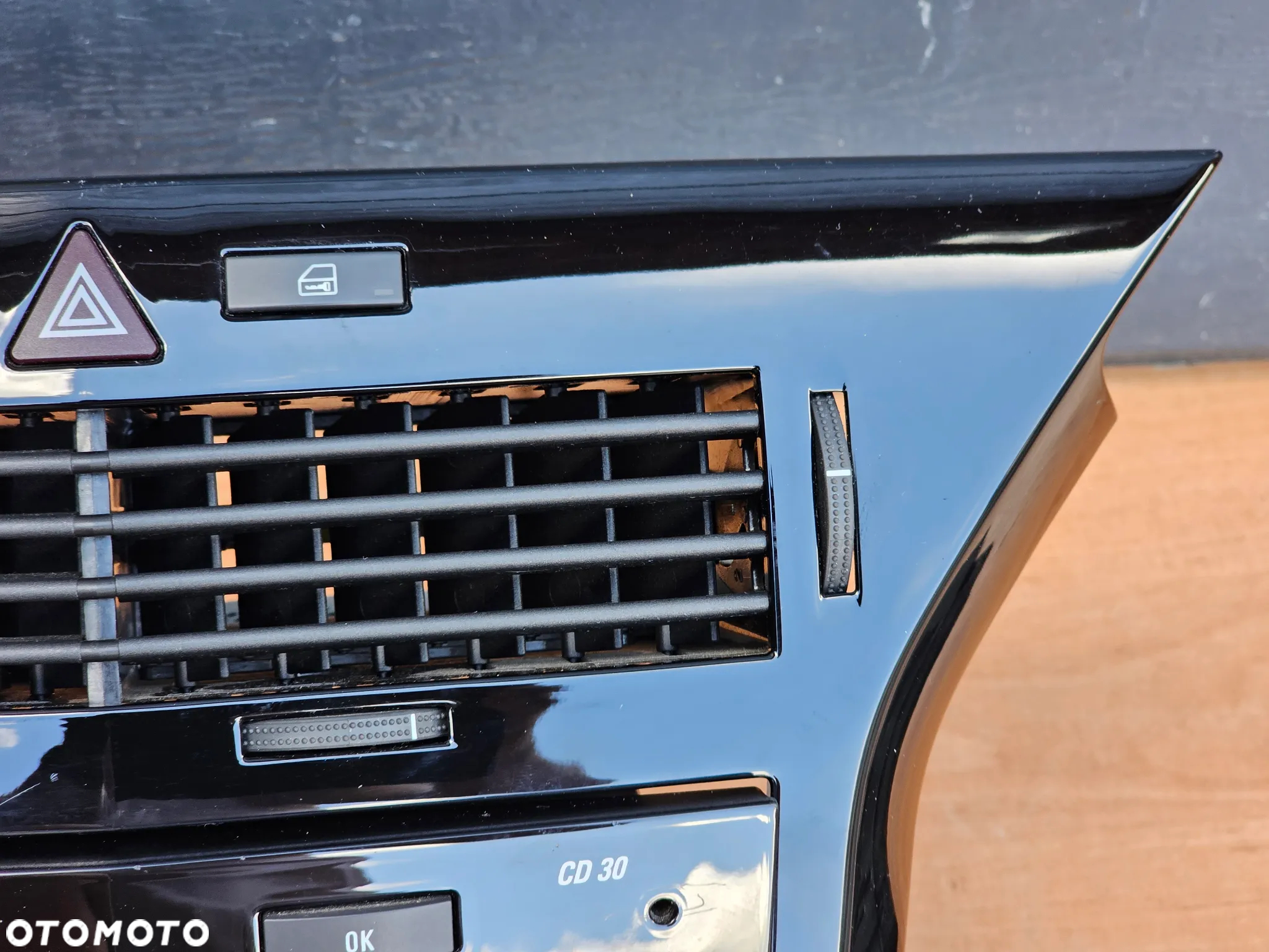 RADIO CD 30 PANEL MULTIFUNKCJA RAMKA OPEL ASTRA H ZESTAW PIANO BLACK CZARNE - 3
