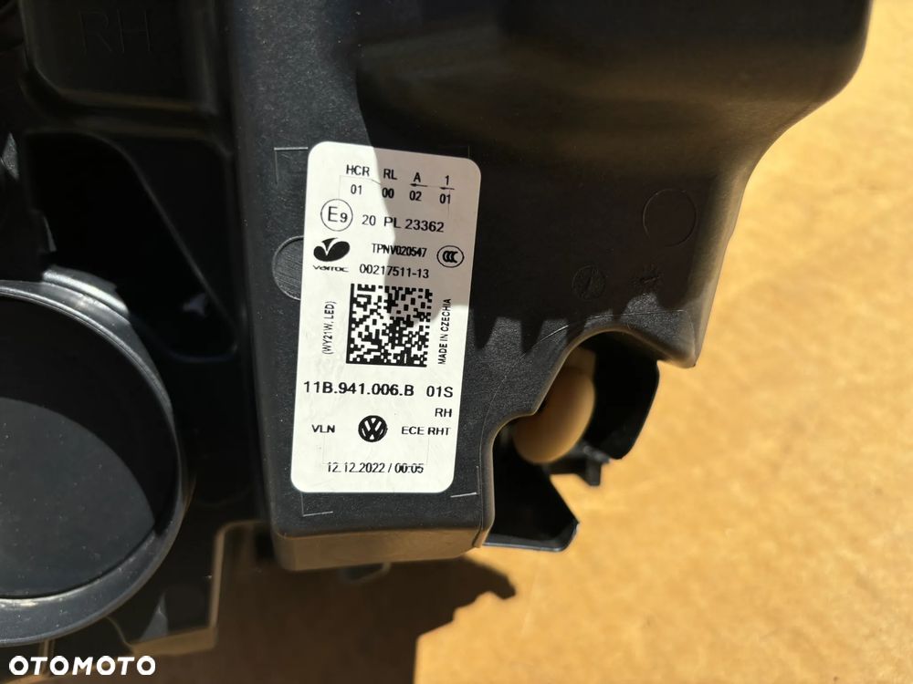 Lampa Prawa Przednia Oryginalna Full Led Vw ID.4  ID4 ID 4 ID-4 11B941006B Europejska DRL Jeż - 6