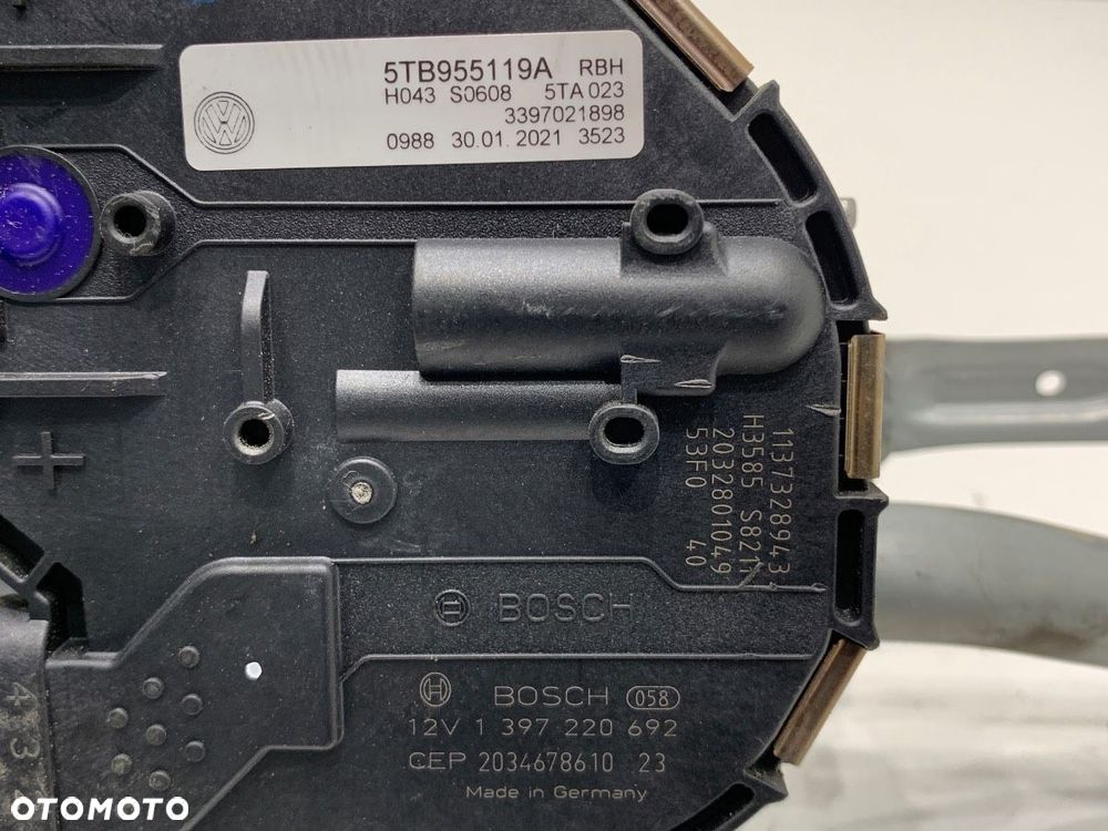 MECHANIZM WYCIERACZEK PRZÓD  VW TOURAN (5T1) 2015 - 2022 1.5 TSI 110 kW [150 KM] benzyna 2018 - - 5