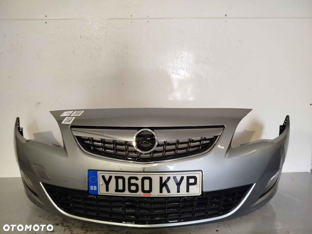 ^ ZDERZAK PRZÓD PRZEDNI OPEL ASTRA J 4 IV Z179 SZARY HALOGENY - 1