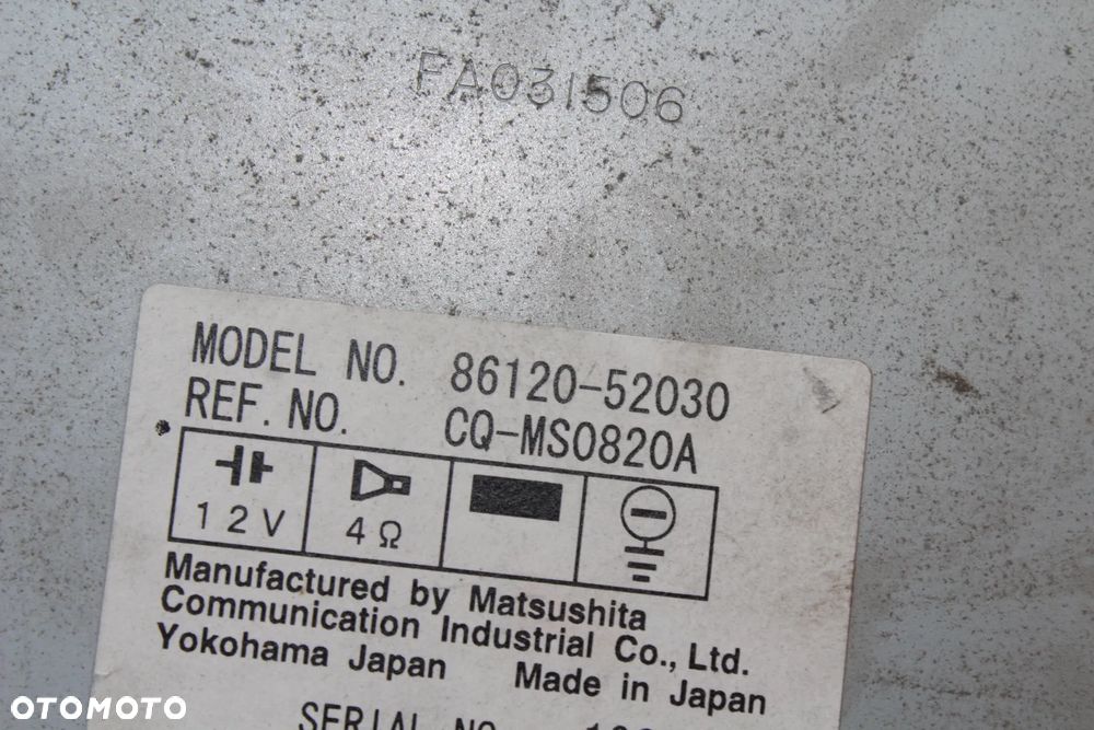 RADIO TOYOTA YARIS I 86120-52030 - 6