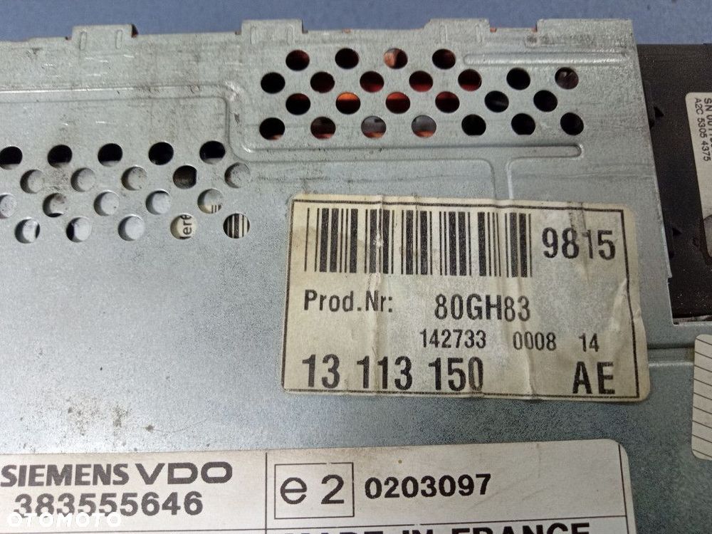 SIGNUM VECTRA C RADIO NAWIGACJA CD70 13113150 - 5
