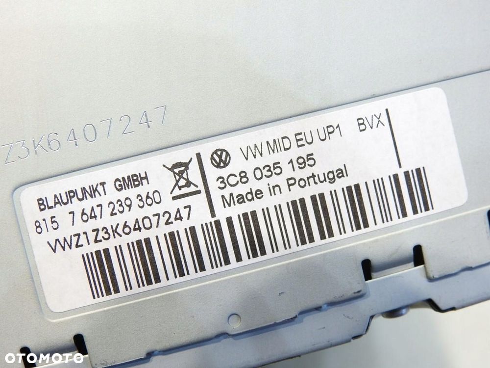 RADIO CD VW PASSAT B6 LIFT 3C8035195 7647239360 - 5