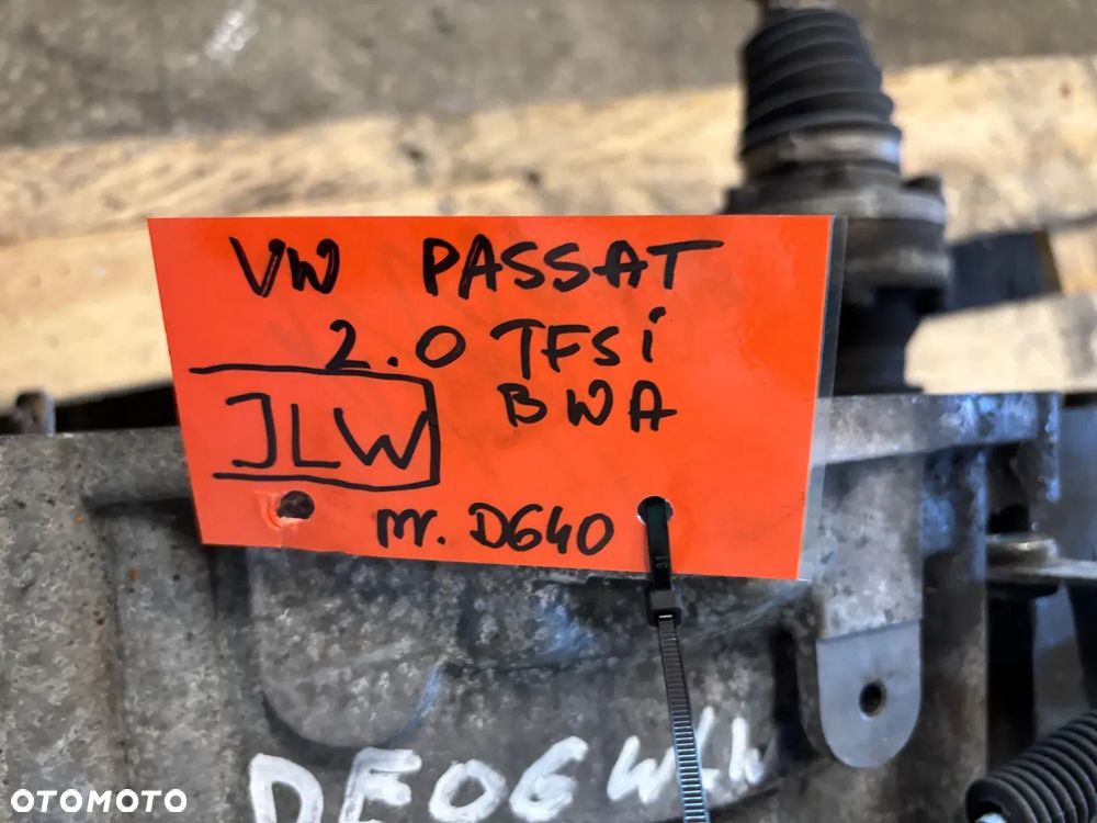 SKRZYNIA BIEGÓW 2.0 TFSI JLW 200KM SPRAWNA GWARANCJA VW AUDI SEAT SKODA D640 - 3