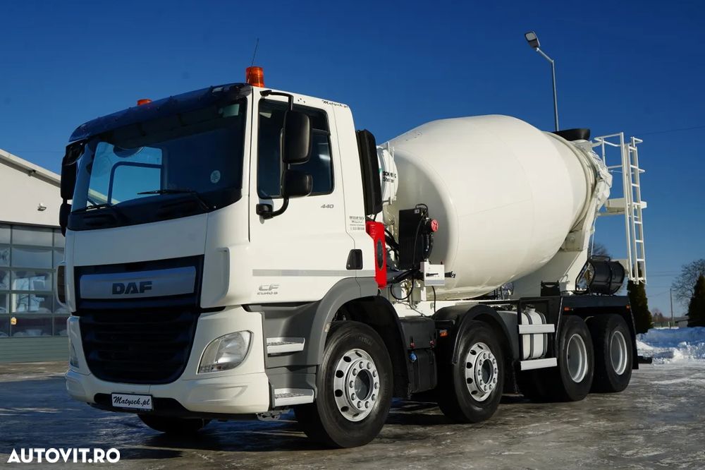 DAF CF 440 / 8x4 / BETONIERĂ SCHWING STETTER / BETONIERĂ 9 M3 / AUTOMATĂ / CAMERĂ / - 1