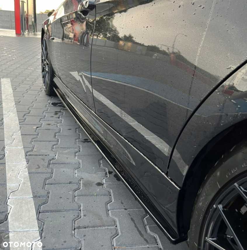 Boczne Dokładki Progów BMW E90 E91 Spoilery Progi Komplet Czarny Połysk - 2