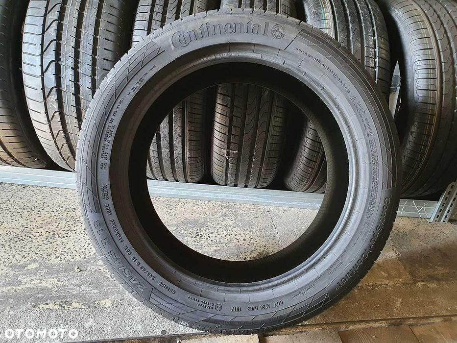 1x Opona letnia 245/45/18 CONTINENTAL SportContact 5 - 96W Gąbka 6.5mm - 3