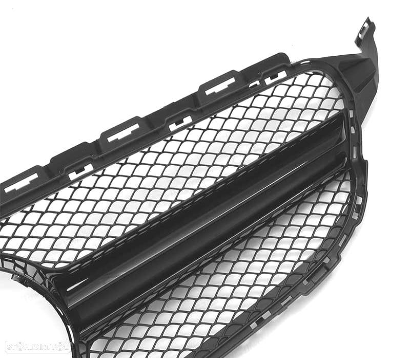 GRELHA FRONTAL MERCEDES W205 14-18 LOOK AMG C63 CÂMARA PRETO BRILHANTE - 3