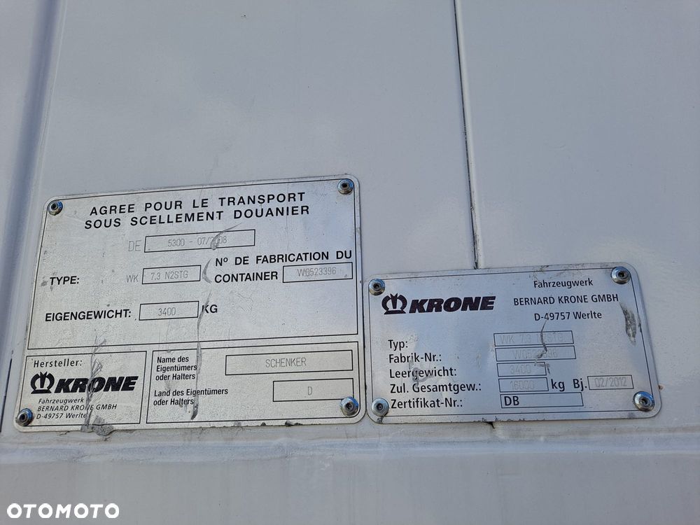 Inny KONTENER płaski 7,45 - 9