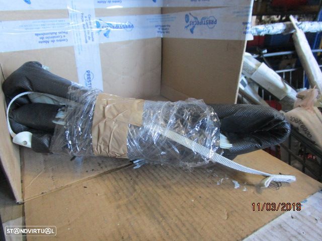Airbag Cortina 8200105859B RENAULT MEGANE 2 2005 5P ESQ RENAULT MEGANE 2 2003 1.5Dci 82CV 5P PRETO ESQ - 1