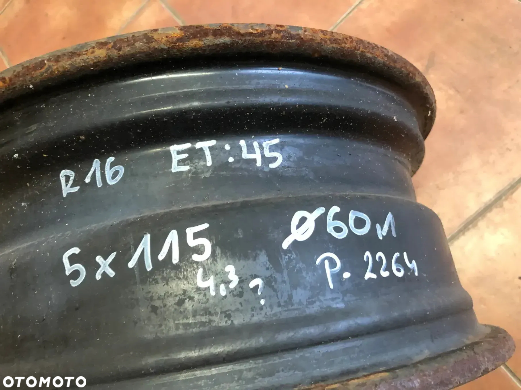 Felga Stalowa 16'' 5x114,3 60,1 MM ET45 Toyota Rav4 Avensis Verso -Gwarancja Wysyłka Montaż - 4