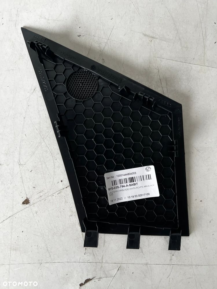 OSŁONA MASKOWNICA GŁOŚNIKA PRAWY LEWY AUDI A3 8Y0035423A 8Y0035424A 8Y0035793A 8Y0035794A - 5