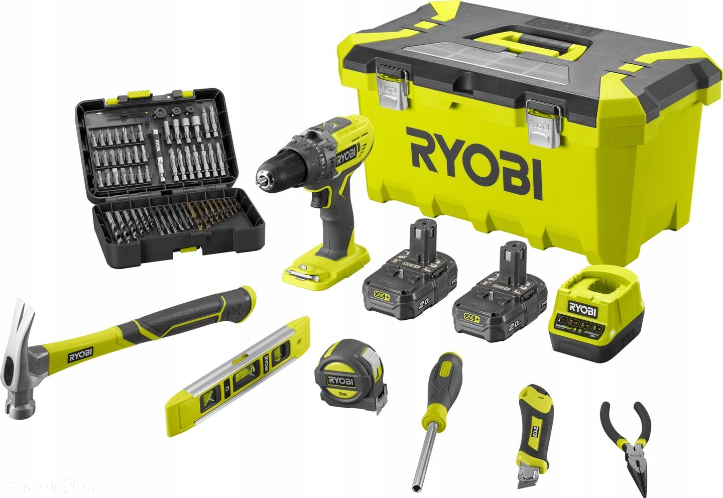 RYOBI WIERTARKO-WKRĘTARKA 2x2Ah SKRZYNKA WIERTŁA - 3