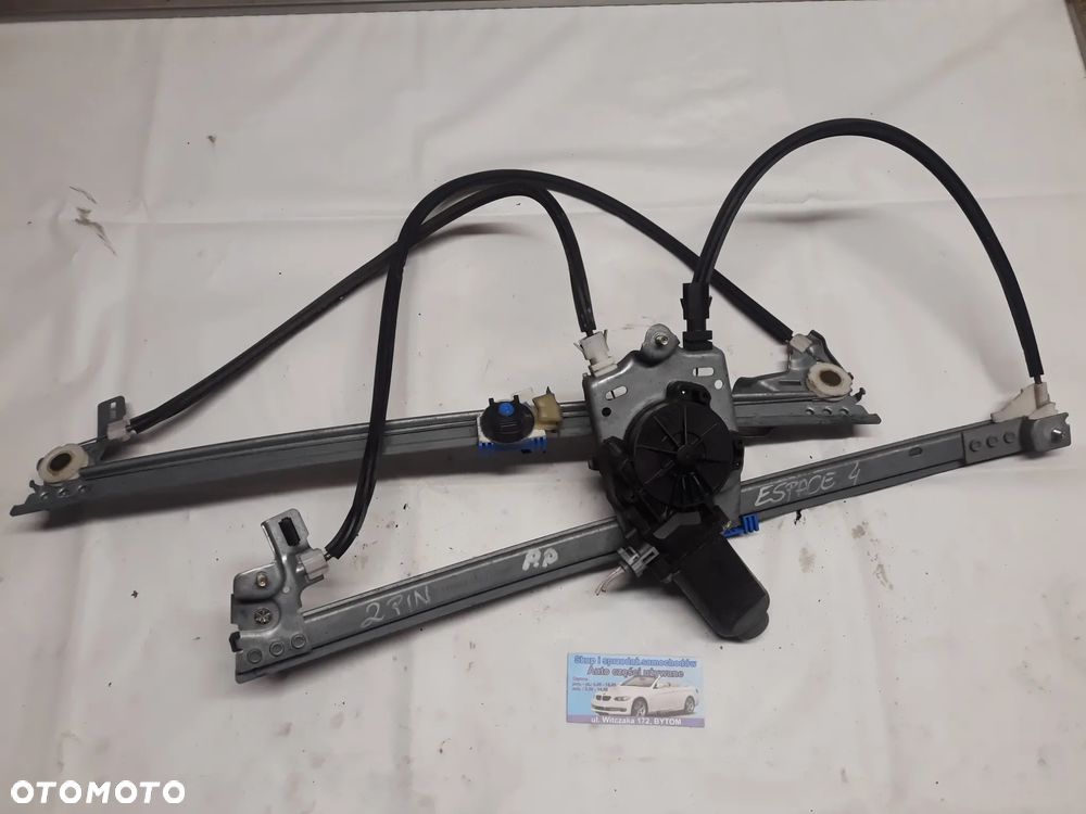 PODNOŚNIK SZYBY PRAWY PRZÓD RENAULT ESPACE IV  2 PIN - 1