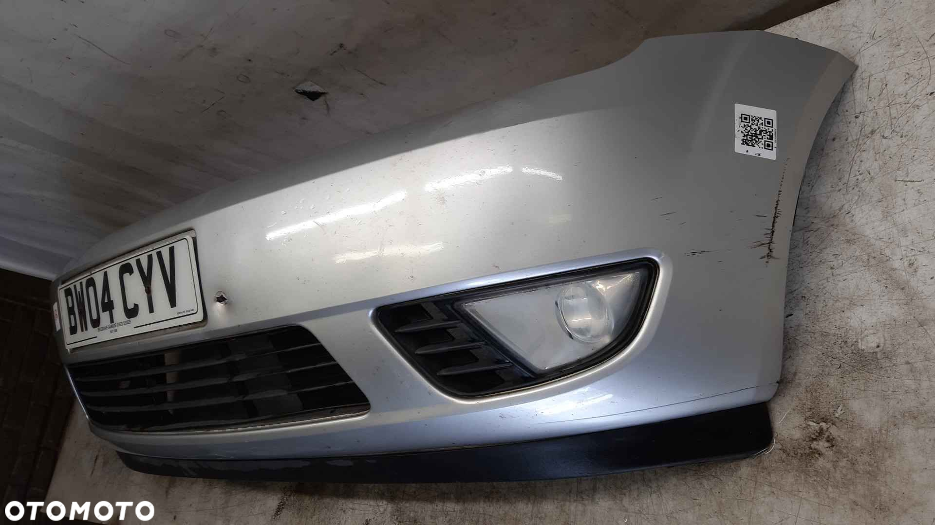 ^ ZDERZAK PRZÓD PRZEDNI DO FORD FIESTA MK.6 6 VI SREBRNY 62 HALOGENY - 5