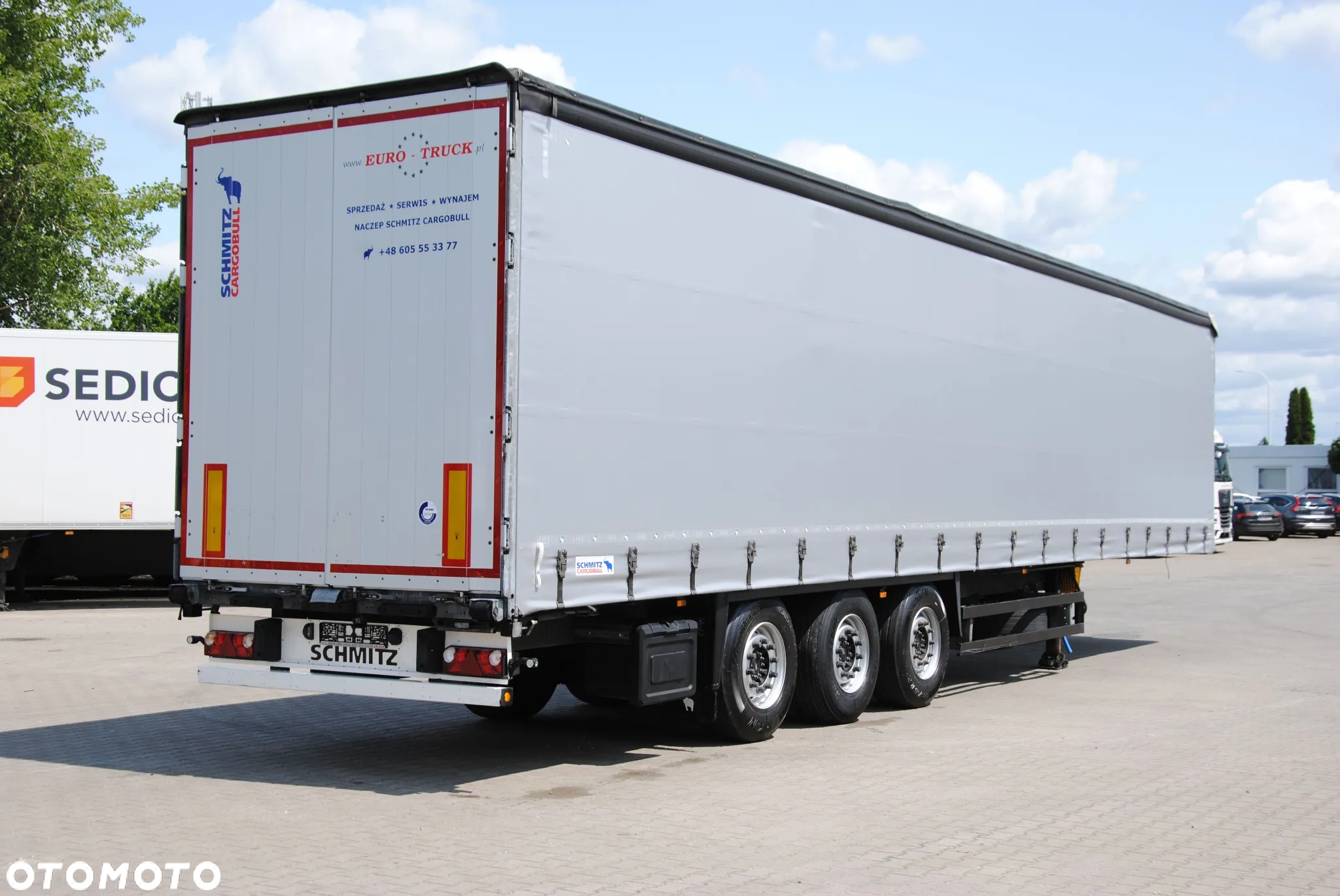 Schmitz Cargobull SCS kurtyna, podnoszona oś - 4