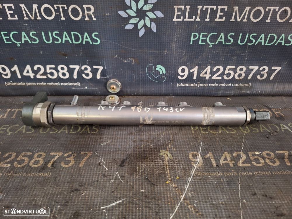 Régua injeção usada BMW SERIE 118D 318D E87 E91 2.0D N47 143CV 0445214182 BOSCH - 2