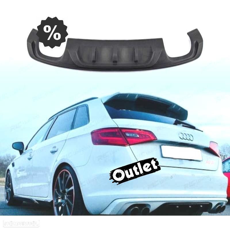 C010437C3 DIFUSOR AUDI A3 8V 12-16 LOOK RS3 - 1