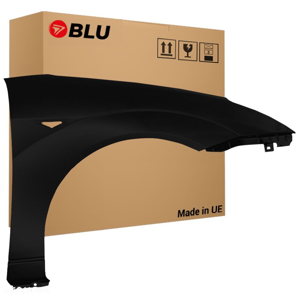 BLU Błotnik FORD FOCUS MK1 I F8 prawy przód czarny 1998-2004 PantherSchwarz - 1