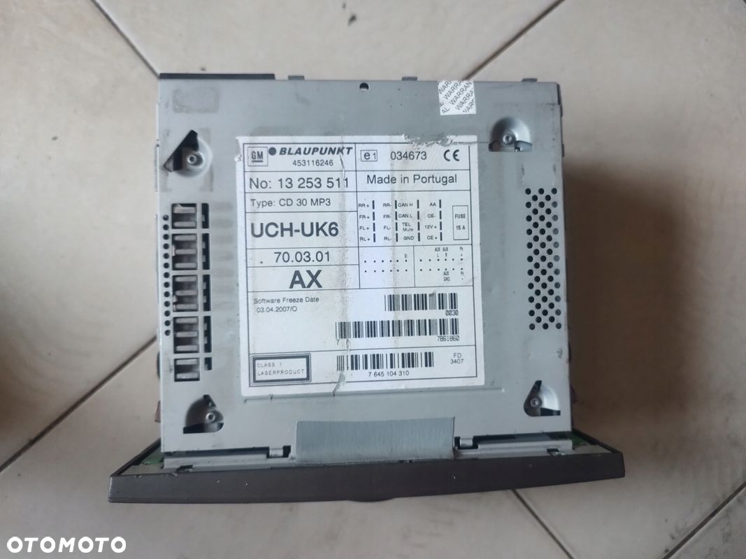 OPEL MERIVA A CD RADIO 7645104310 - 2