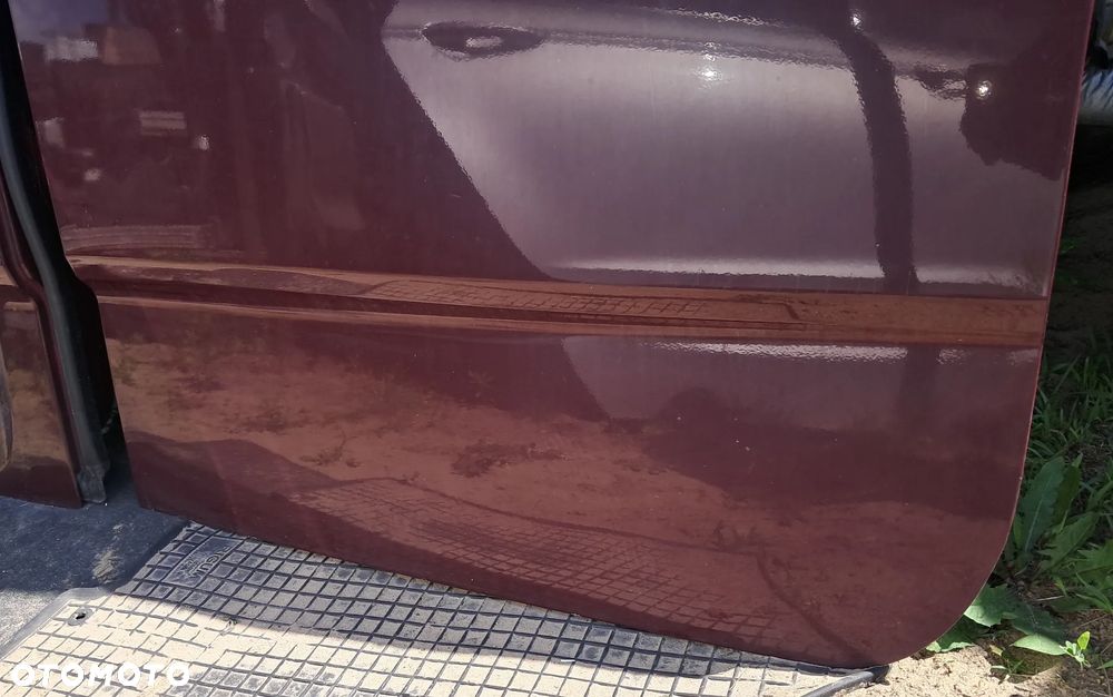 Drzwi Tył Tylne Prawe Lewe Niskie Bordowe Blaszak Mercedes Sprinter 906 Volkswagen Crafter 2006-2018 - 3