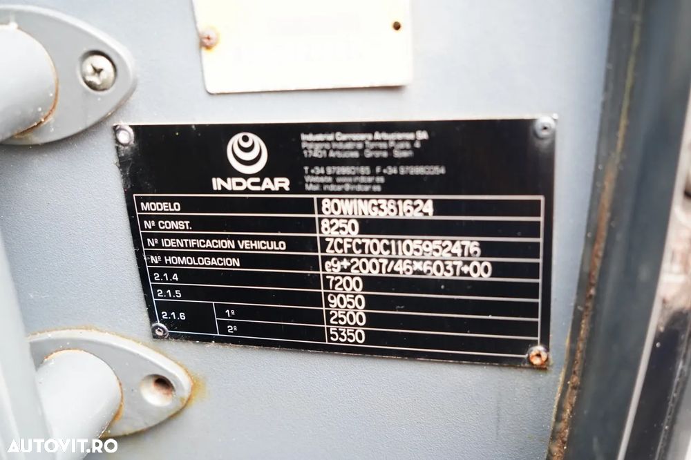 Iveco INDCAR / WING / IMPORTAT / LUNGIME: 7,5 M / EURO 5 EEV - 31