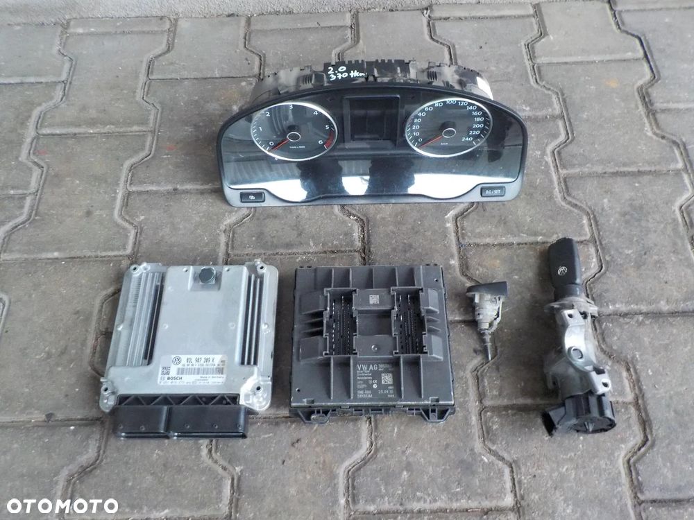 VW T5 2.0 TDI KOMPUTER STEROWNIK 03L907309K ZESTAW DO ODPALENIA - 1