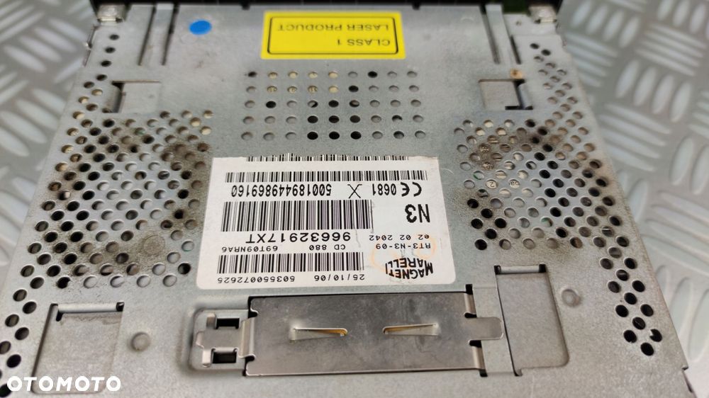 96632917XT RT3-N3 radio CD FM nawigacja SIM NAVI GSM MP3 PEUGEOT 307 LIFT - 6