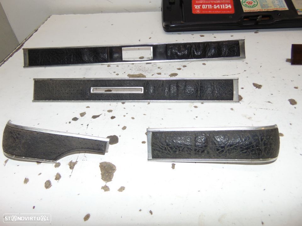 Mercedes w123 tampa de porta luvas e frisos do tablier - 4