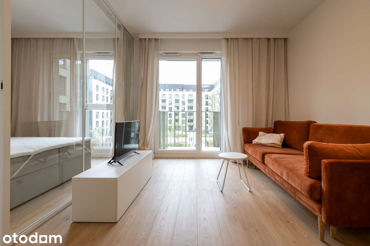 Piękny apartament 2 pok. balkon, Fuzja, Księży Młyn - BEZ PROWIZJI!