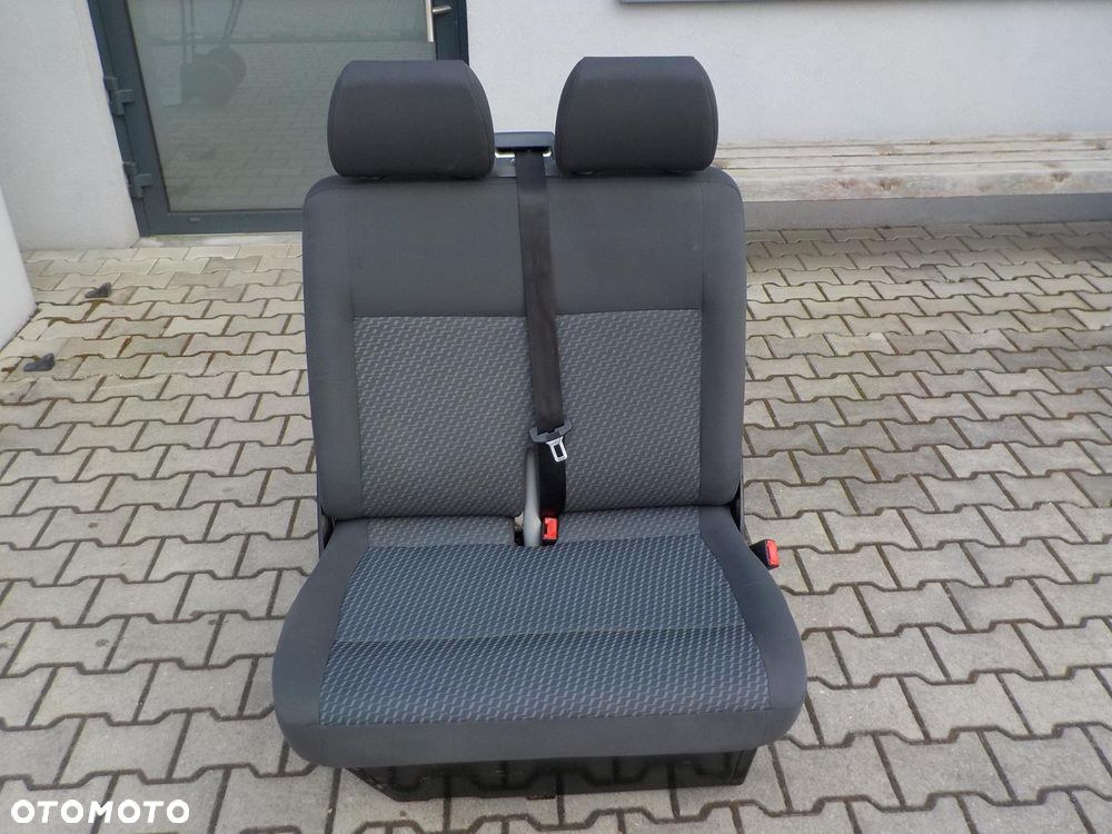 VW T5 T6 FOTEL PODWÓJNY PASAŻERA PRZÓD DWÓJKA - 1