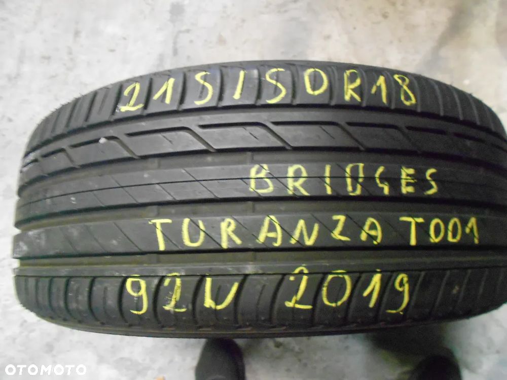 OPONY 215/50r18 Bridgestone Turanza T001 DOT 4320 /  2019 7.7MM - 2
