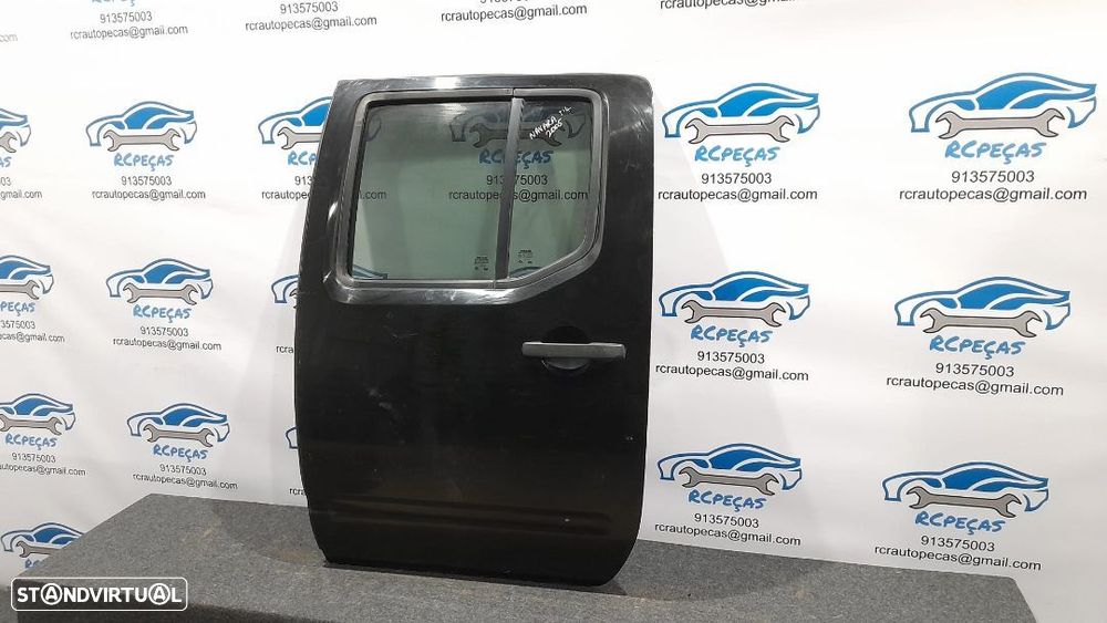 PORTA TRASEIRA TRÁS ESQUERDA NISSAN NAVARA D40 FECHO ELEVADOR MOTOR PUXADOR VIDRO - 2