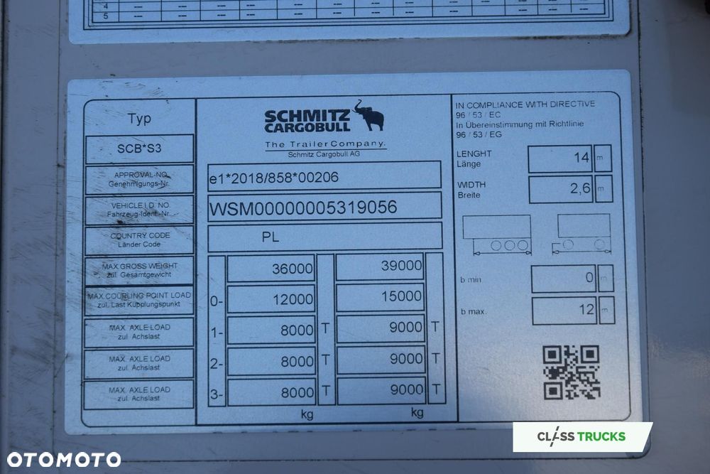 Schmitz Cargobull SKO Double Deck FP 45 ThermoKing SLXi 300 Lifting Axle h2.7m - 15