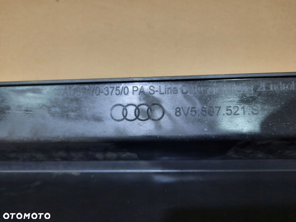 AUDI A3 SEDAN LIFT DOKŁADKA ZDERZAKA S-LINE NA HAK - 6