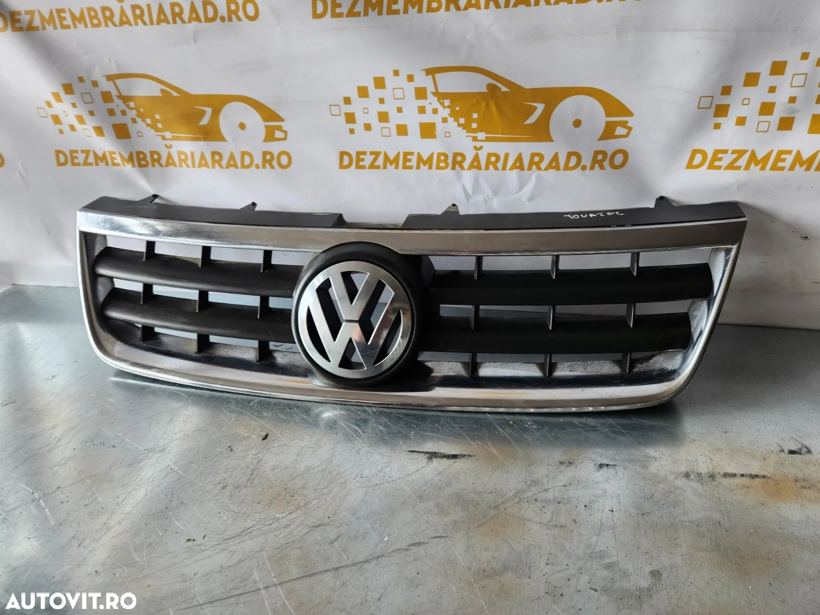 Grila Fata Radiator Vw Touareg 7L Originala Intacta An 2002-2003-2004-2005-2006 - 3